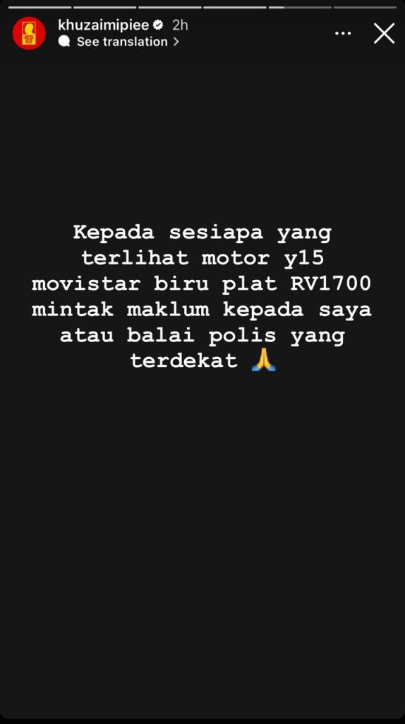 40c62709 ccd2 475b bd32 e086448c6167 Rumah Dipecah Masuk, Khuzaimi Piee Jadi Mangsa Terbaru
