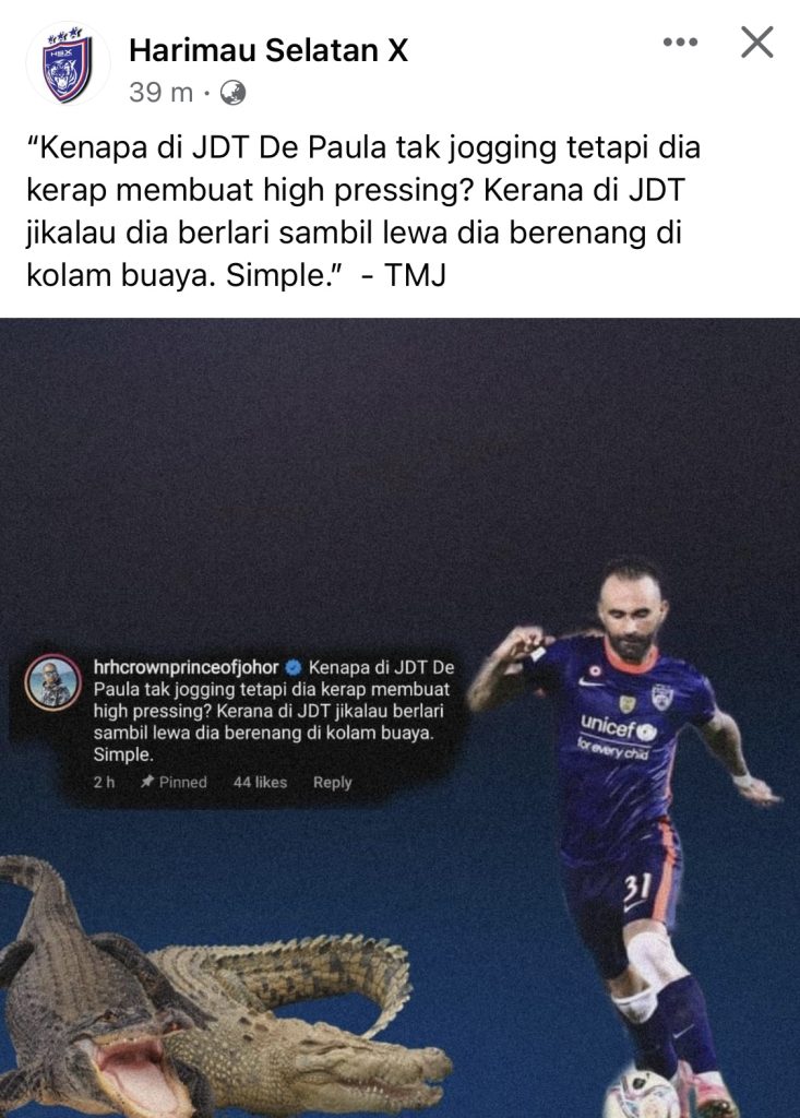 7C89BBE2 68D2 4E35 9C52 99FDA061EA8E Jawapan Padu Tunku Ismail Mengenai Aksi Lain Macam De Paula Bersama JDT 7C89BBE2 68D2 4E35 9C52 99FDA061EA8E Jawapan Padu Tunku Ismail Mengenai Aksi Lain Macam De Paula Bersama JDT