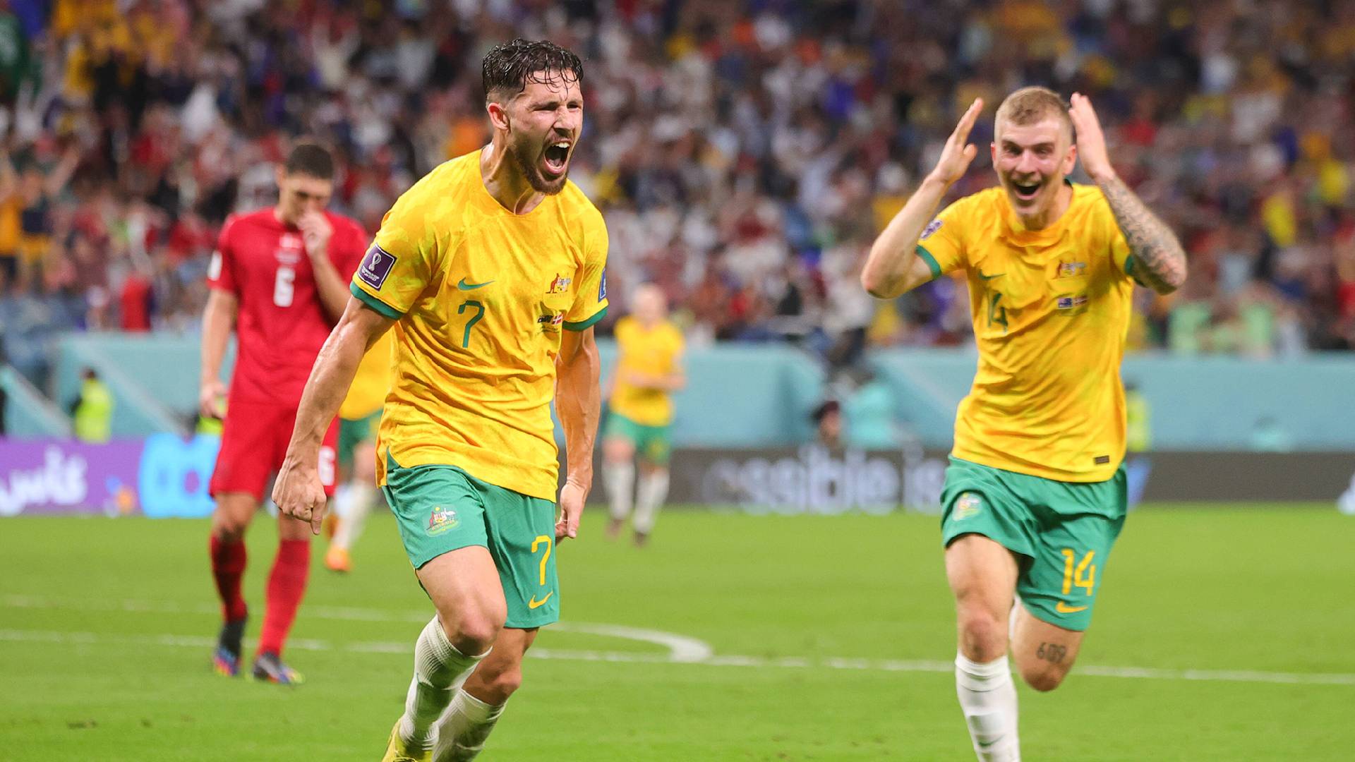Australia Denmark Piala Dunia 2022 SI Soccer Australia Mara Ke Pusingan Kedua Piala Dunia