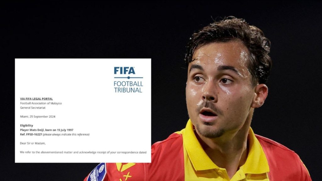 Mats Deijl Tak Lepas Syarat FIFA Wakili Harimau Malaya