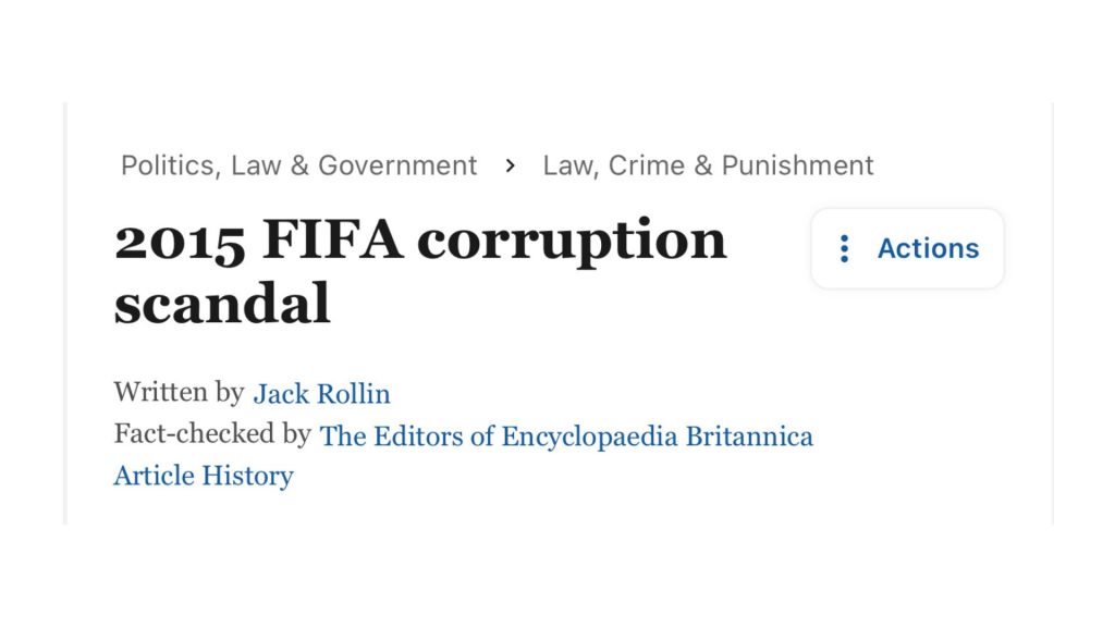 FIFA Korupsi Sejarah Gelap FIFA, Adakah Malaysia Jadi Mangsa Seterusnya?