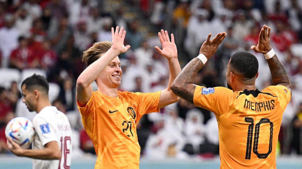 Frenkie De Jong Memphis Depay Belanda Qatar Piala Dunia 2022 FIFA World Cup Belanda Dan Senegal Mara Ke Pusingan Kedua Piala Dunia