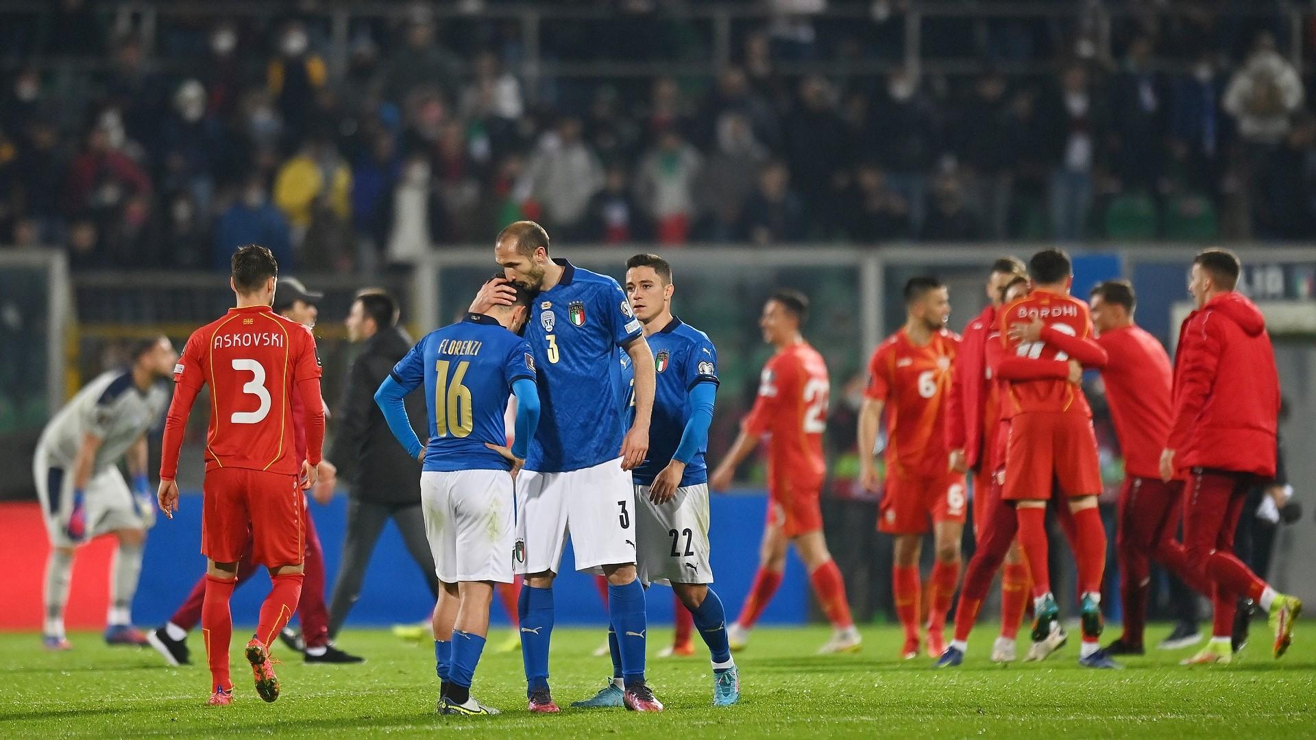 Italy vs North Macedonia GettyImages Itali Terus Kemarau Aksi Piala Dunia Setelah Disingkirkan Macedonia