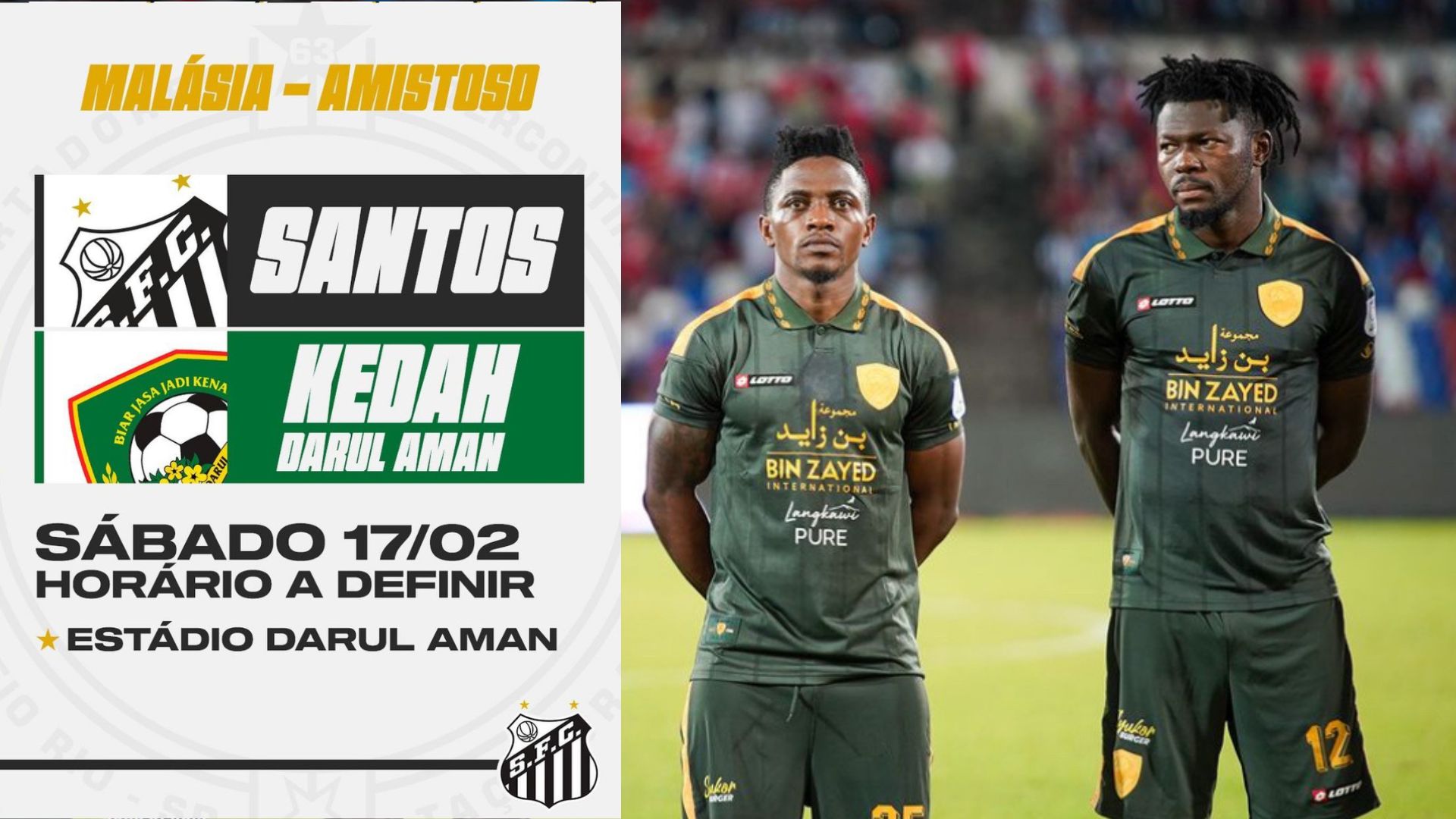 Bekas Kelab Neymar Jr, Santos FC Bakal Jadi Lawan Kedah
