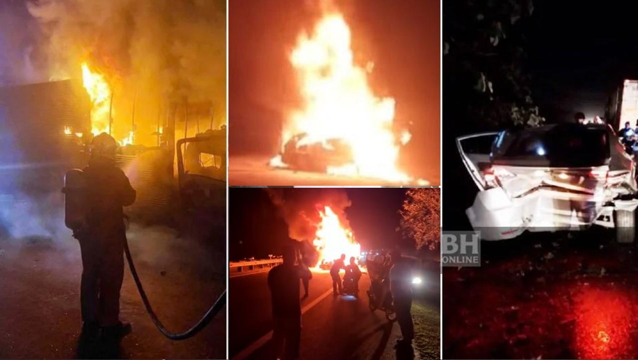 Kereta terbakar JDT Tragedi Menyayat Hati Pada Malam JDT Bermain Bunga Api di Stadium Sultan Ibrahim