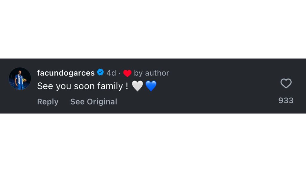 Komen Facundo Garces Facundo Garces: Jumpa Kalian Nanti Komen Facundo Garces Facundo Garces: Jumpa Kalian Nanti