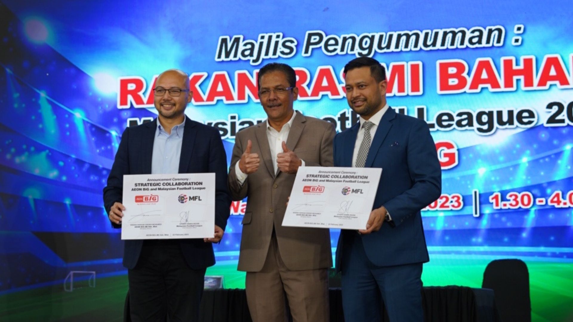 MFL x Aeon Kerjasama Strategik MFL & AEON BiG Bakal Rancakkan Liga Malaysia 2023