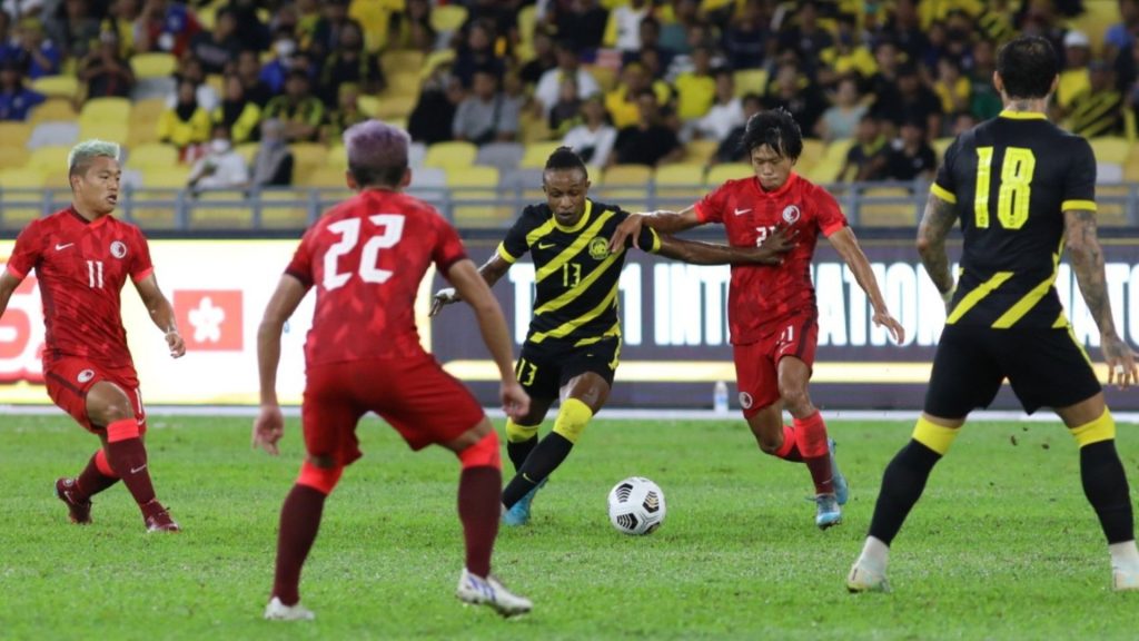 Aksi Hong Kong Bertemu Malaysia Di Stadium Sultan Ibrahim Berlangsung 28 Mac