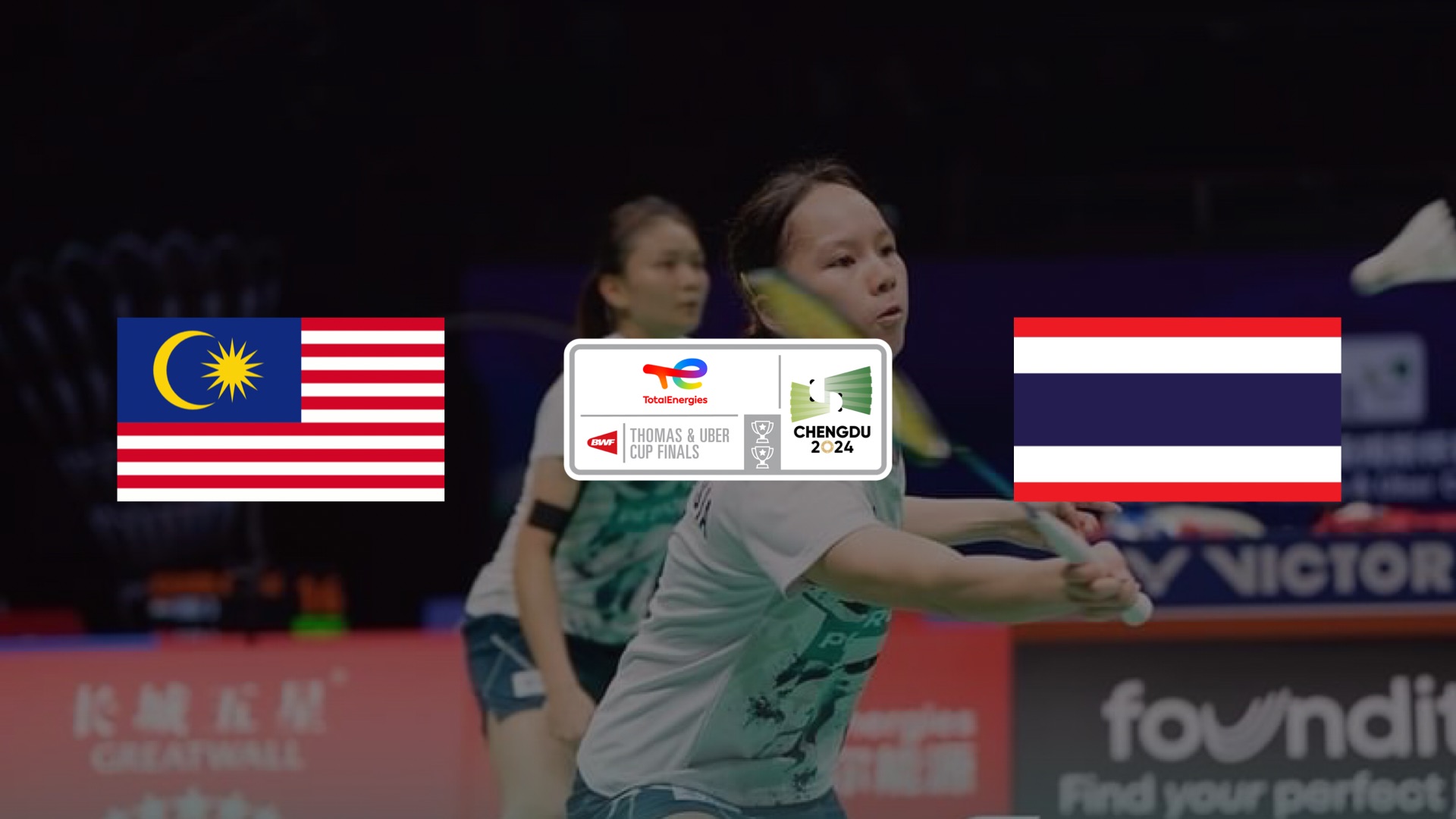 Siaran Langsung Uber Cup: Malaysia Vs Thailand (Live Streaming)