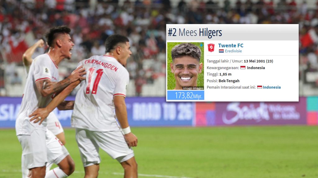 Harga Pasar Mees Hilgers Naik Dratis Usai Debut Di Timnas Indonesia