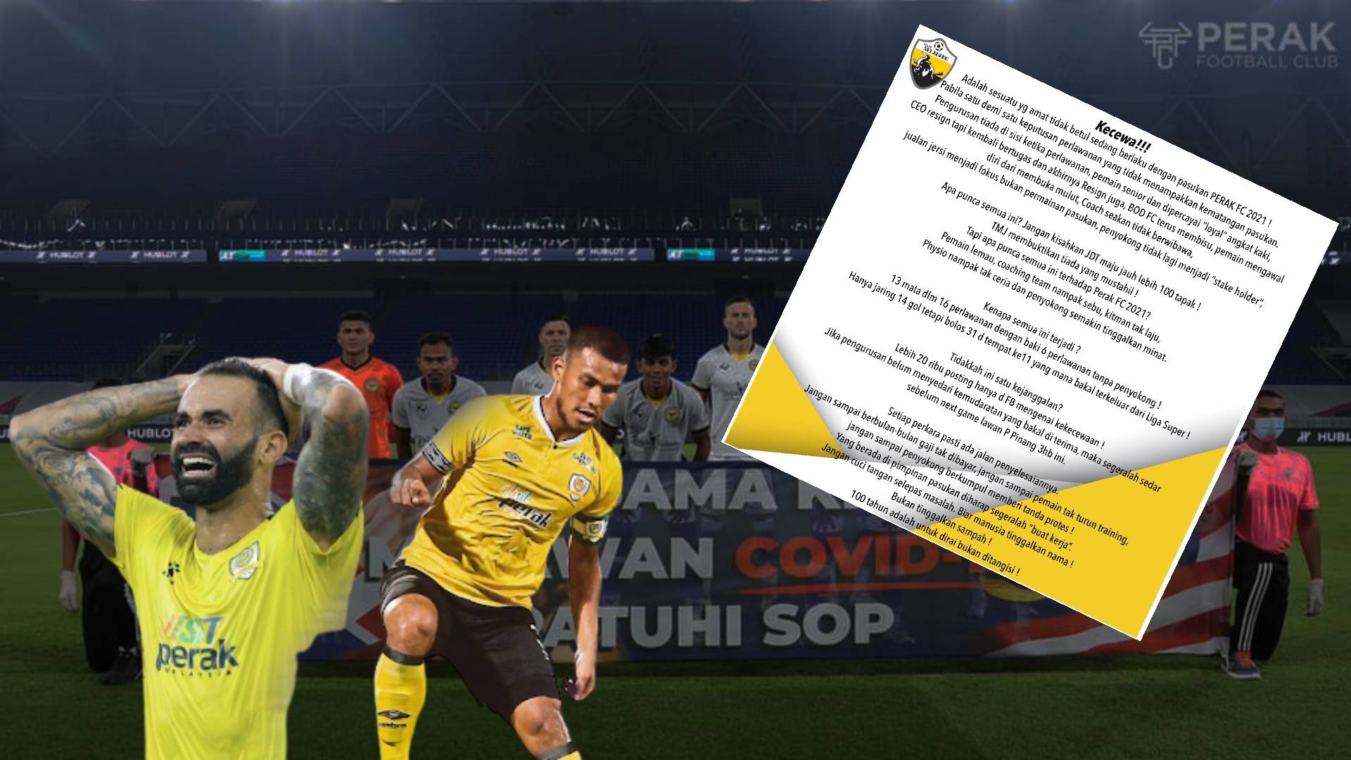 Penyokong Perak FC: Manusia Tinggalkan Nama, Bukan Tinggalkan Sampah