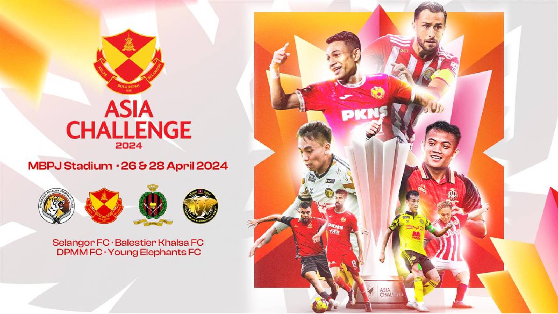 Selangor Cabar Tiga Pasukan Asia