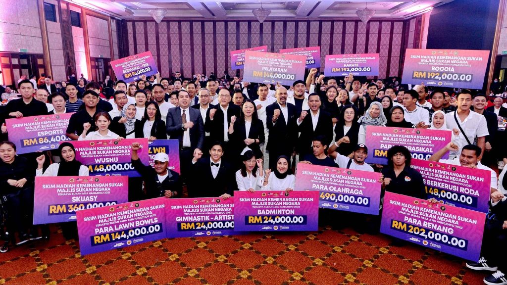 MSN Hadiahkan Hampir RM2 Juta Kepada Atlet Negara