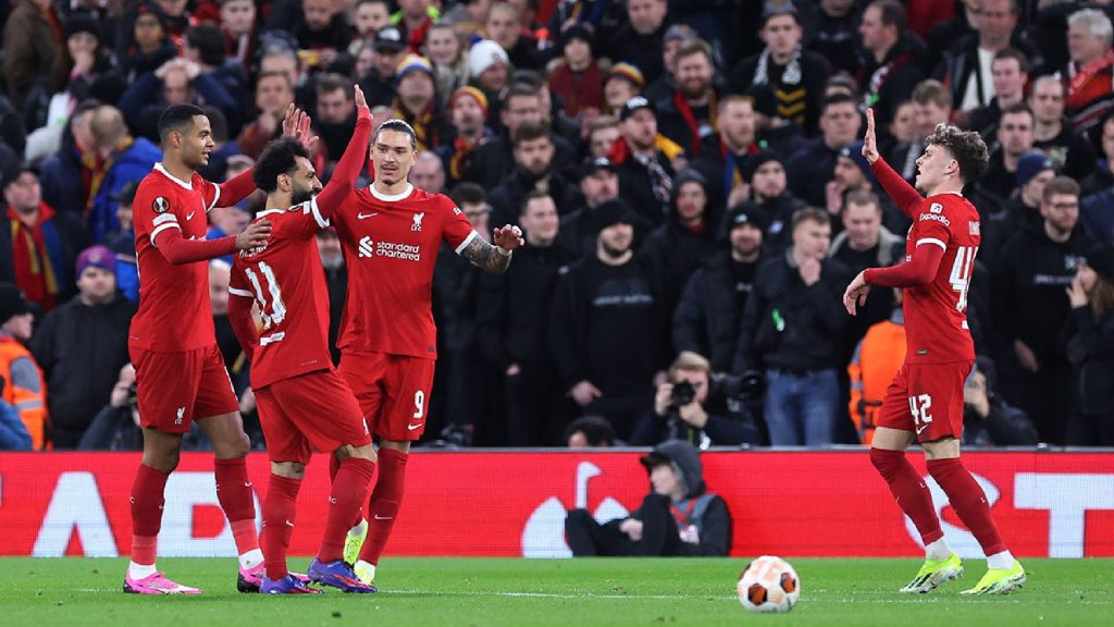 UEL: Liverpool Ke Suku Akhir, ‘Bantai’ Sparta Prague