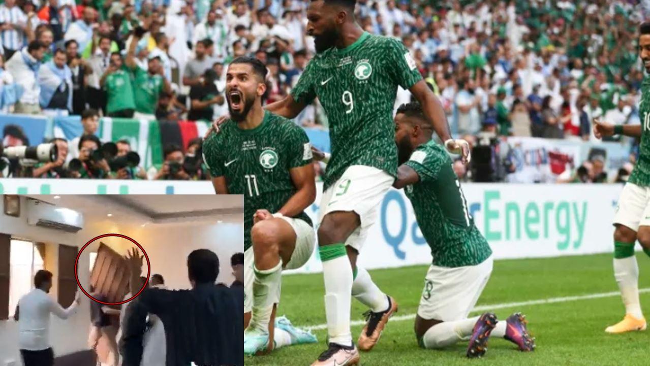 Saudi Argentina Piala Dunai Video : Penyokong Arab Saudi Raikan Kemenangan Sampai Tercabut Pintu