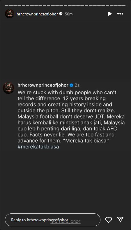 Screenshot 114 Bola Sepak Malaysia Tak Layak "Ada" JDT