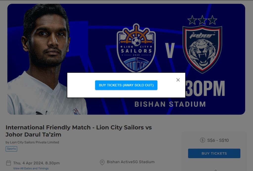 Screenshot 93 Tiket Aksi JDT & Lion City Sailors Laku Keras Screenshot 93 Tiket Aksi JDT & Lion City Sailors Laku Keras