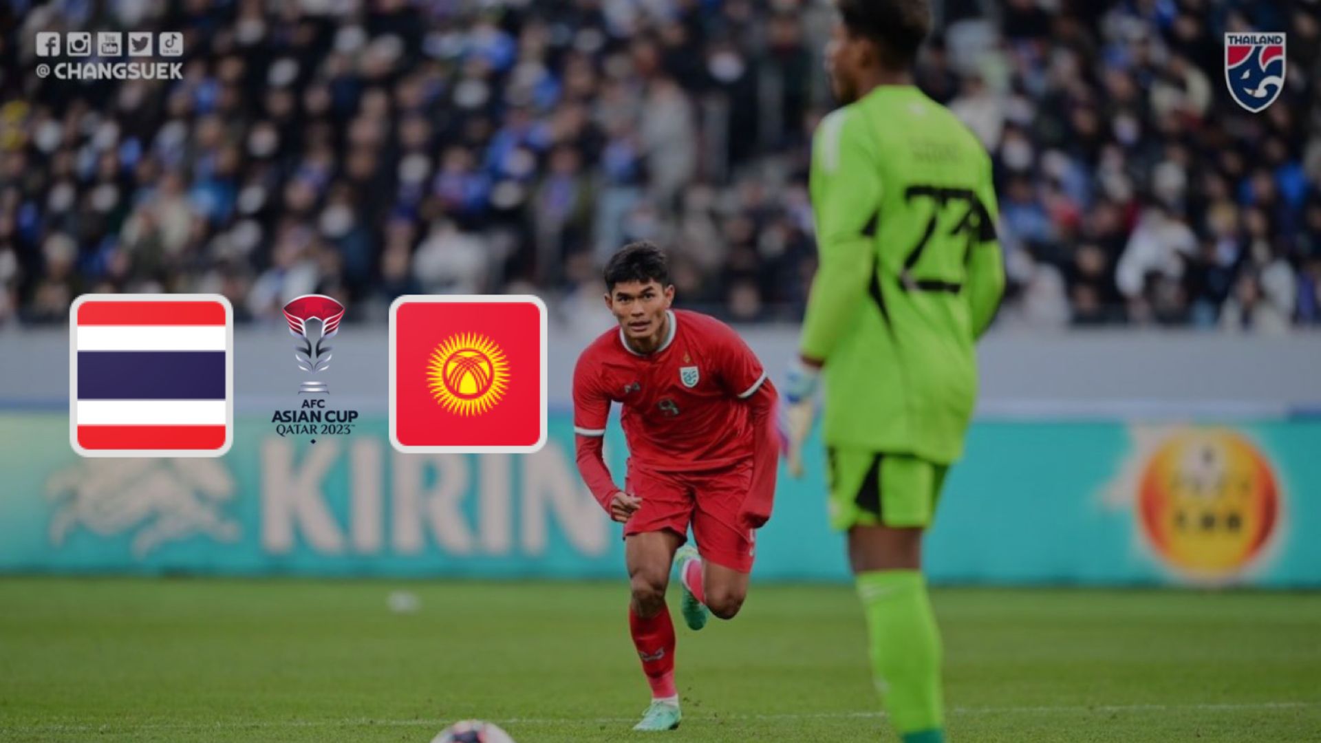 Siaran Langsung AFC Asian Cup: Thailand vs Kyrgyzstan (Live Streaming)