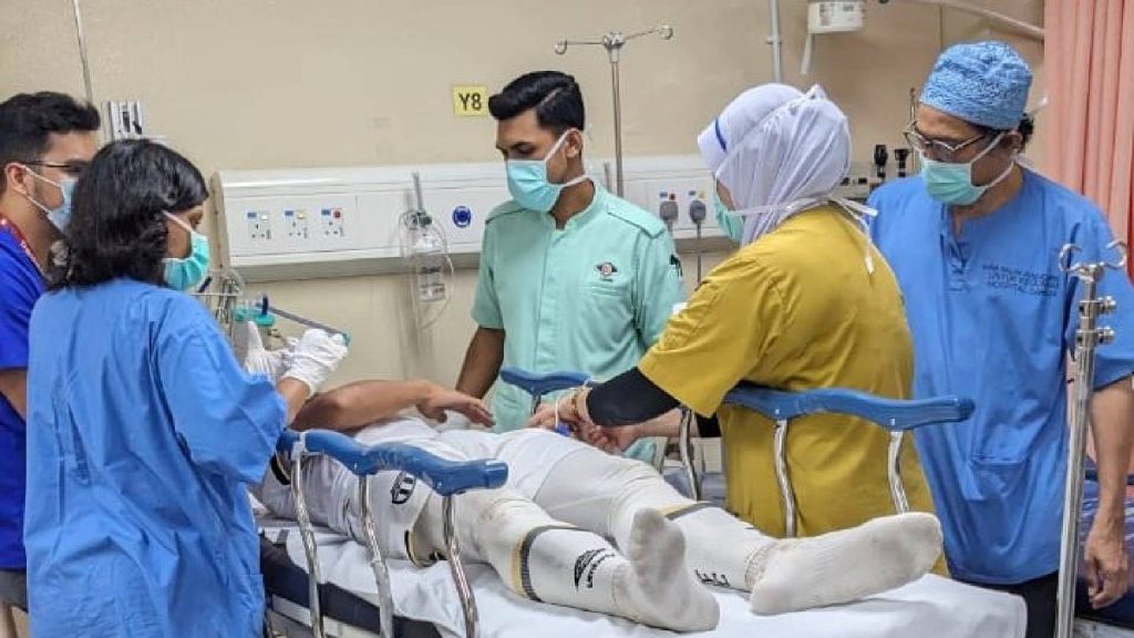 Tuan Muqris, Pemain Yang Disiku Daryl Sham Dilaporkan Stabil