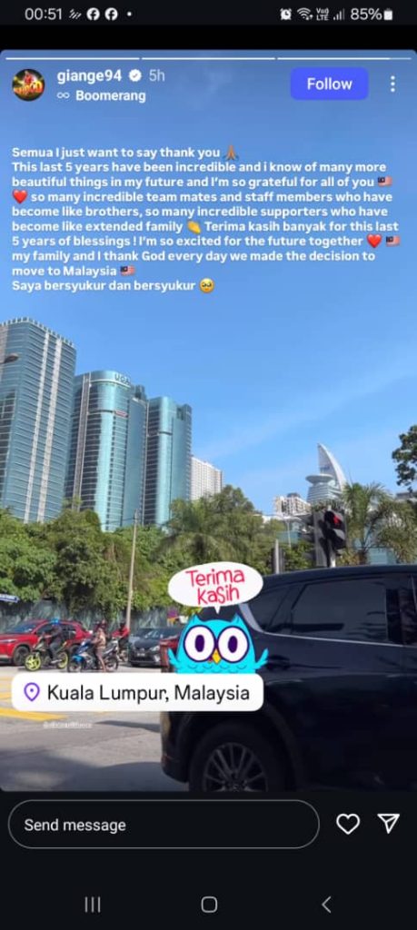 WhatsApp Image 2025 03 19 at 09.01.11 Giancarlo Gallifuoco: Saya Bersyukur Buat Keputusan Berpindah Ke Malaysia WhatsApp Image 2025 03 19 at 09.01.11 Giancarlo Gallifuoco: Saya Bersyukur Buat Keputusan Berpindah Ke Malaysia