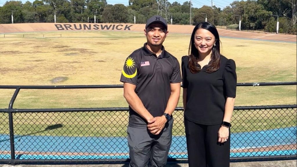 Hannah Yeoh Tinjau Azizulhasni Awang Di Australia