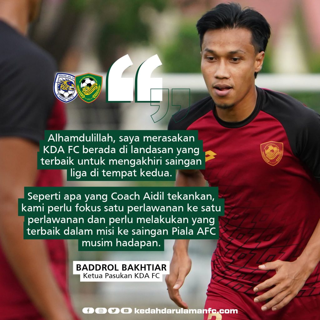 baddrol kedah 1 Baddrol Bakhtiar Optimis Kedah Bakal Akhiri Liga Di Tempat Ke-2