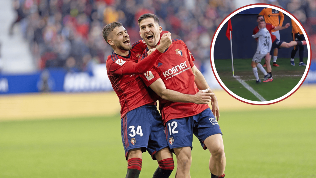 Pemain Osasuna Buat Penyokong Tergamam Jaringkan Gol Dari Penjuru Padang
