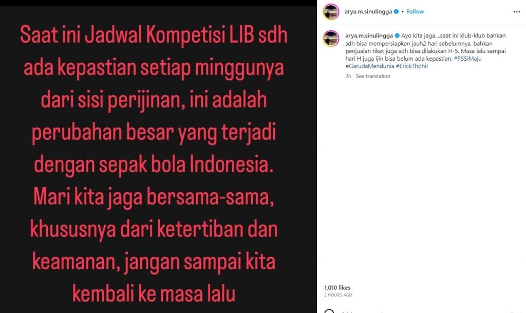 ggrtuy Ingatkan Suporter, Exco PSSI: Jangan Sampai Kita Kembali Ke Masa Lalu