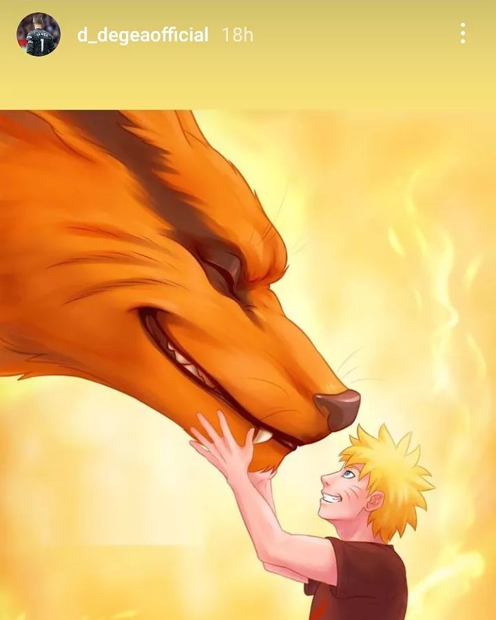 ig story De Gea Turut Bersedih Atas Pemergian Kurama