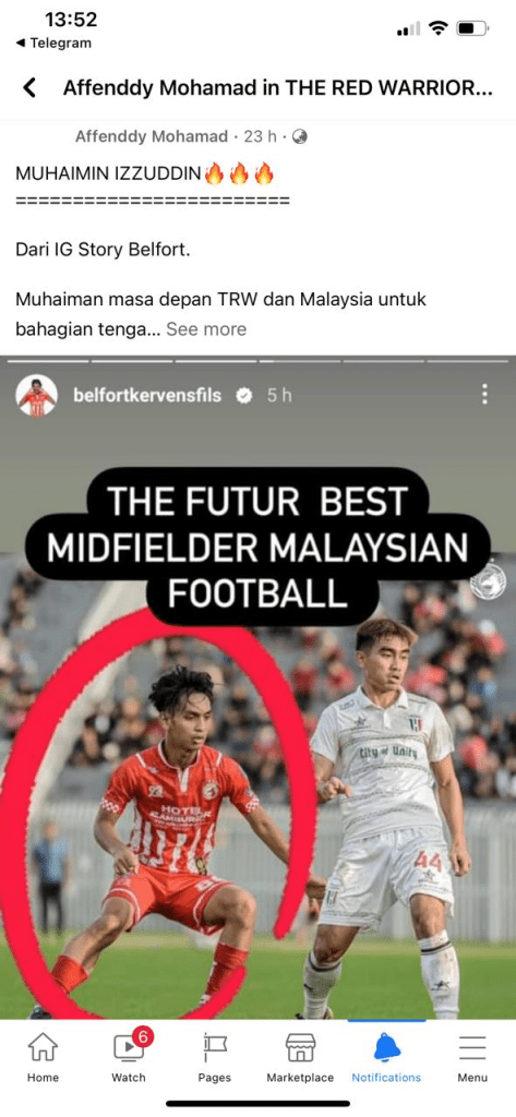 image 13 Belfort Percaya, Muhaimin Izuddin Adalah Pemain Masa Depan Terbaik Malaysia