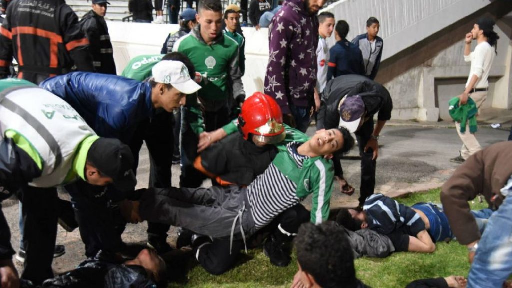 Situasi Huru-Hara di Maghribi, Perlawanan Bola Sepak Bertukar Bercana