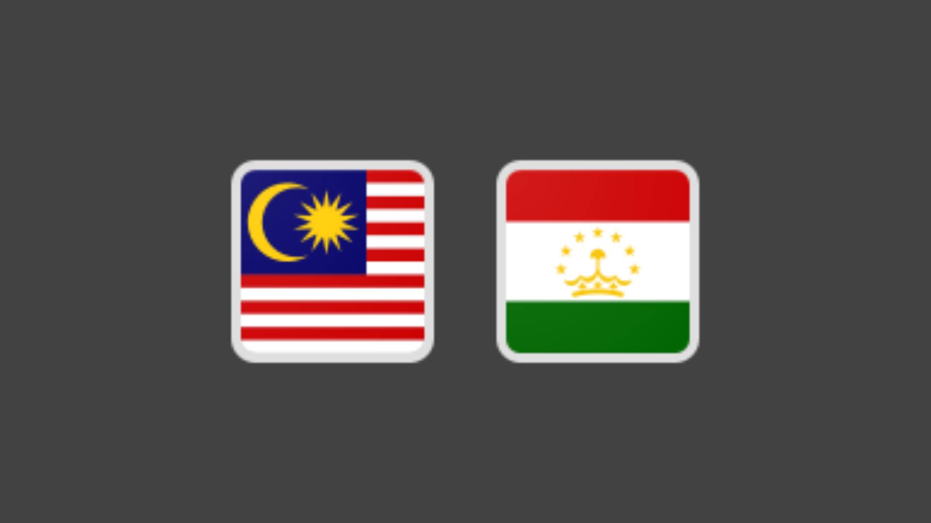 Info Siaran Langsung Malaysia vs Tajikistan (King’s Cup)