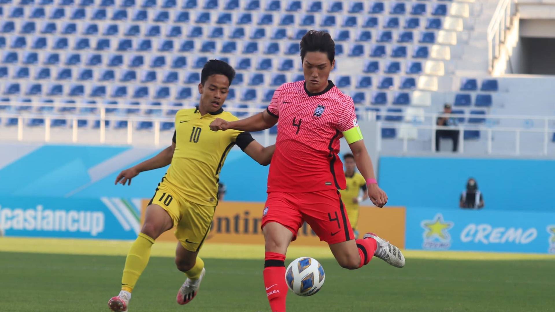 malaysia vs korea afc asian cup 2022 luqman hakim fa malaysia Piala Asia B-23: Korea Selatan Berpesta Gol Tewaskan Malaysia