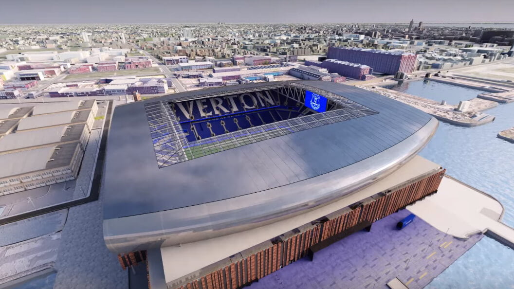 Everton Perkenalkan Stadium Baru Dikelilingi Tasik & Sungai
