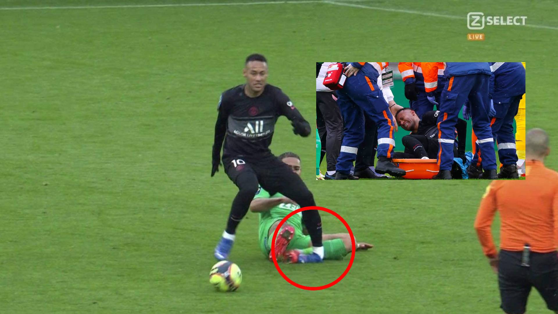 neymar injury horrible Bunyi 'Krukk', Kecederaan Menakutkan Neymar Di Ligue 1