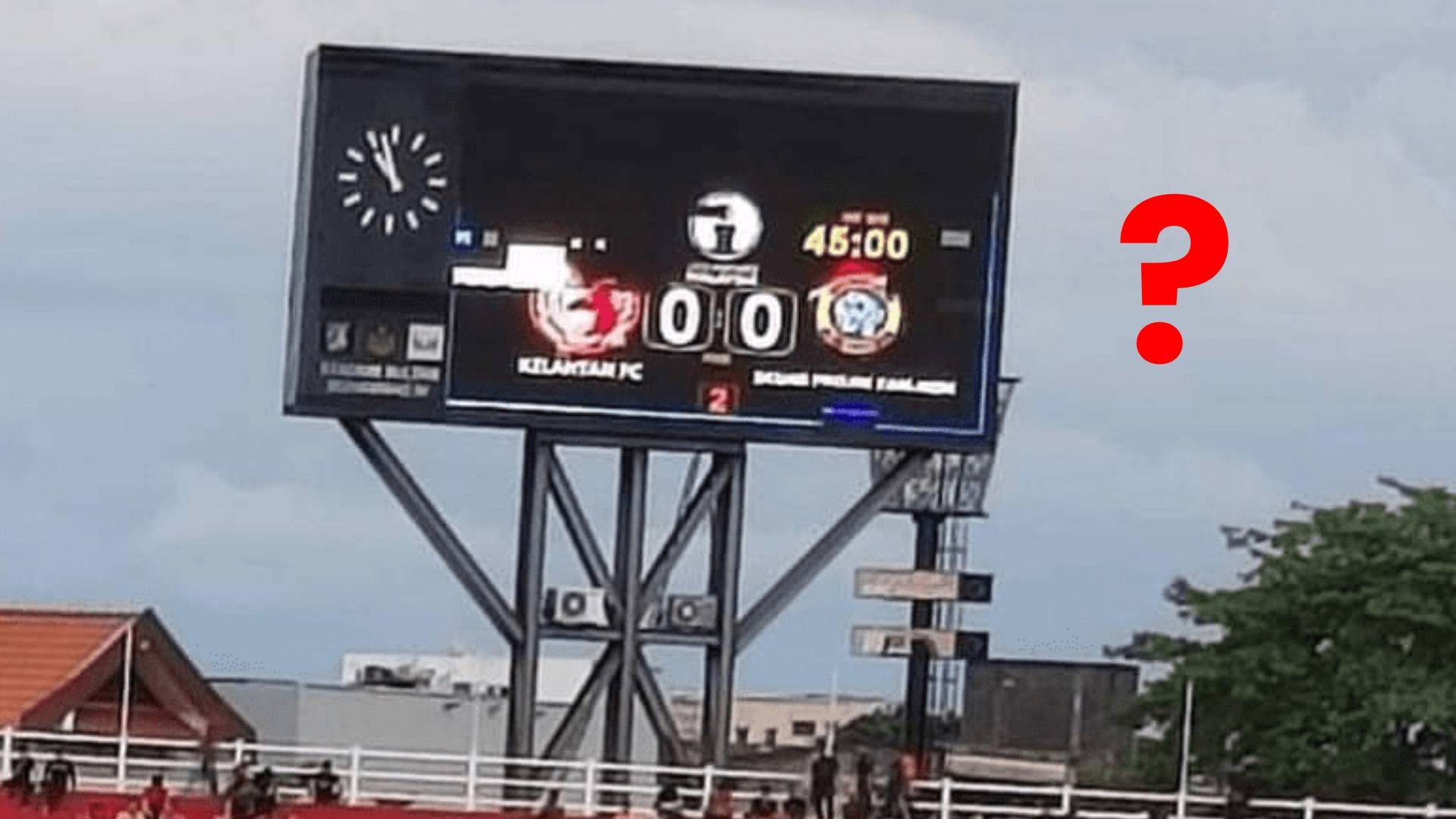 scoreboard stadium kelantan wan abd hadi "Malu Kokre" Penyokong Kelantan Gesa Perbadanan Stadium Baiki LED Scoreboard