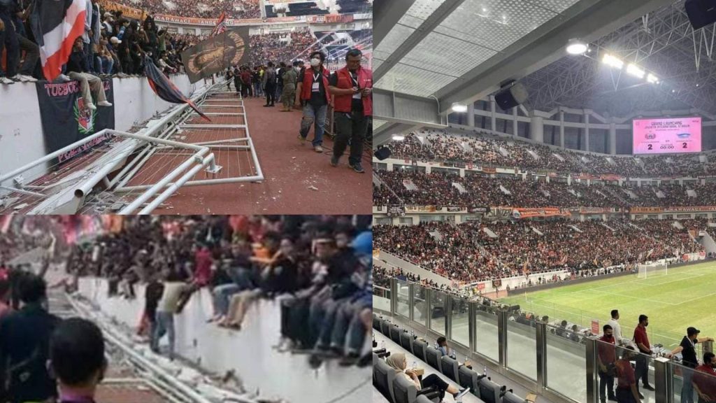 stadium international jakarta runtuh Tembok Stadium International Jakarta Runtuh