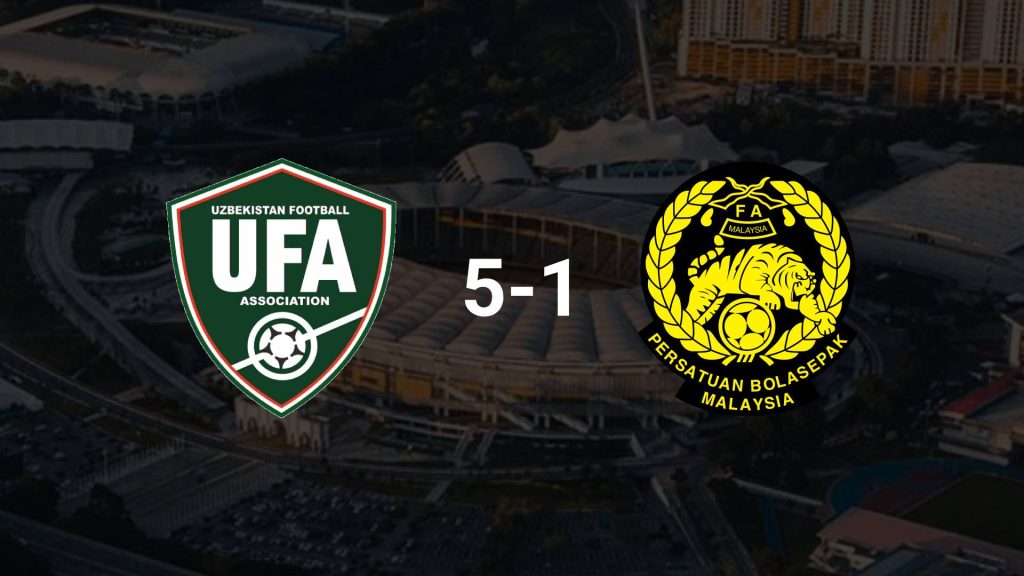 Uzbekistan Benam Malaysia 5-1 Di Jordan