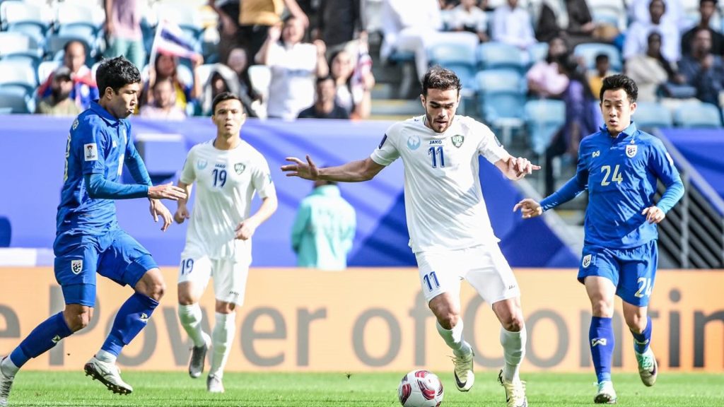 AFC Asian Cup: Uzbekistan Tunjukkan Thailand Jalan Pulang